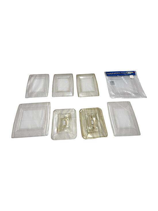 Leviton Other - Leviton Switch Plate Shield Lot 8 Pc Clear Acrylic Toggle Cover